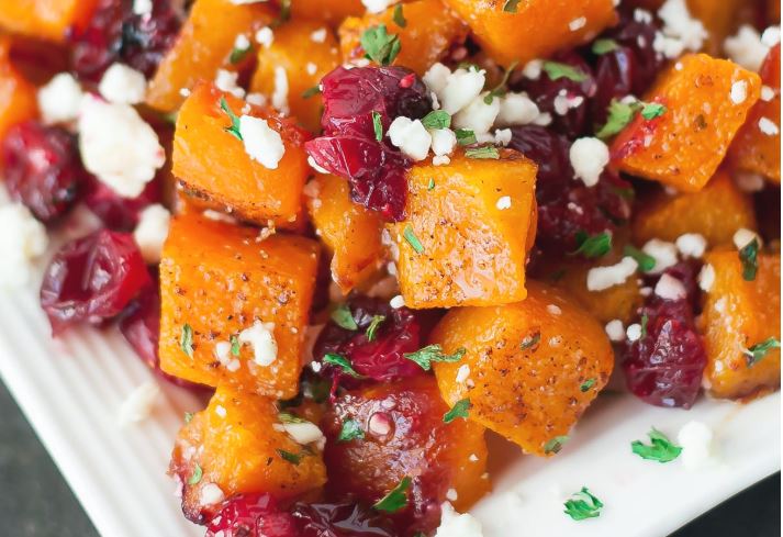 squash and cranberry